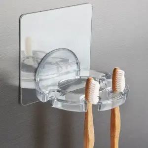 칫솔 거치대 치약 면도기 꽂이 보관 정리대 재접착식