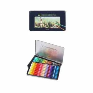 색연필 세트 전문가용 스케치색연필 틴케이스 미술용 72색연필
