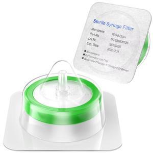 멸균 필터 이중층 PES 멤브레인 0 22 m 기공 33mm 직경 0/100개 개별 포장 Ks Tek