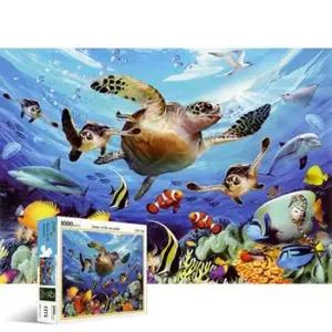 퍼즐 1000피스 바다 거북이 취미 게임 교구