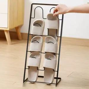 정리대 슬리퍼 4단 철제 거실화 보관 걸이랙