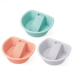 빨래판 대야 속옷 양말 손세탁 세면기 3컬러