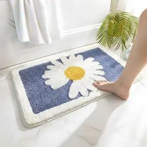 꽃패턴 주방 욕실 미끄럼방지 현관매트 3컬러 40x60 인테리어 발깔개