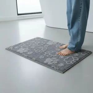 자카드 고양이 발바닥 현관 욕실 매트 50x80 인테리어 카페트