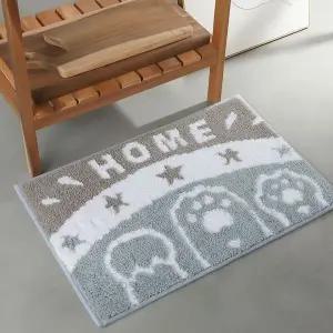 자카드 데이지 욕실 매트 현관 발판 미끄럼방지 40x60 욕실화