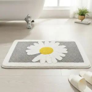 빅데이지 사각 욕실매트 3컬러 50x80 거실 주방 미끄럼방지 발매트