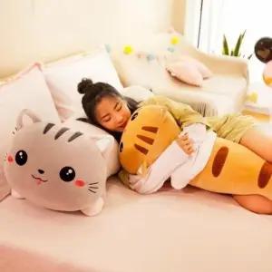 고양이베게 에스티 고양이 베개 배게 바디필로우 쿠션 동물 130cm