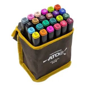 마커 드로윙마카 마카 24색 트윈 미술마카 마카펜 아토스