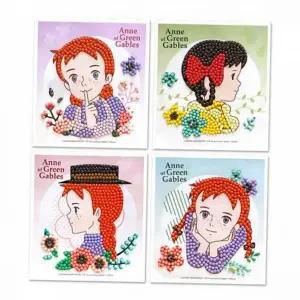 놀이 만들기 어린이 스티커 미술 선물 점자스티커 아크릴비즈세트