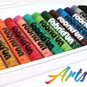 드로잉 미술용 공예용 크레파스 염색 15 천아트 미술수업재료