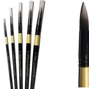 붓 둥근 수채화 인조 미술용 전문가용 수채화용 인조모수채화붓