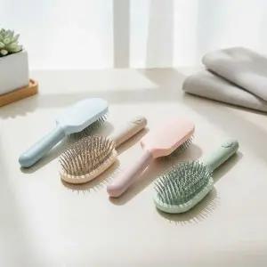 [셀러에이드]뿌리볼륨 살리는 헤어 롤브러시 파스텔 쿠션빗 두피 마사지