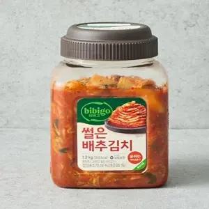 CJ 비비고 썰은배추김치 1.2kg 용기형 맛김치 막김치