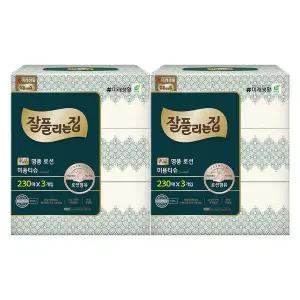 [잘풀리는집] 명품 로션 미용티슈 230매 3입 2팩[35829751]