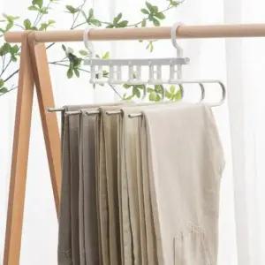 [JED] 접이식옷걸이 바지행거 5단 틈새활용 고급 바지걸이