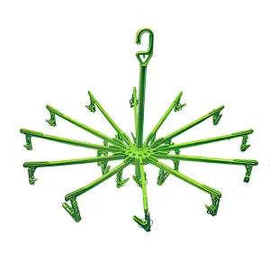 국산 양말 속옷 빨래집게 걸이 건조대 특대 24구 빨래줄 접이식 옷걸이