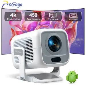 빔프로젝터 PROGAGA PG370 1080P 풀 HD 프로젝터 영화용 WiFi 안드로이드 4K 스마트 TV 홈시어터 미니 휴대