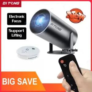 빔프로젝터 Hy300Plus 홈시네마 야외 미니 프로젝터 안드로이드 11 4K 와이파이 6 300ANSI HD 올위너 H713