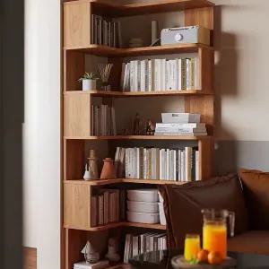 코너 책장 틈새책장 ㄱ자 수납장 책꽂이 기억자 벽면 높은 사무실 인테리어