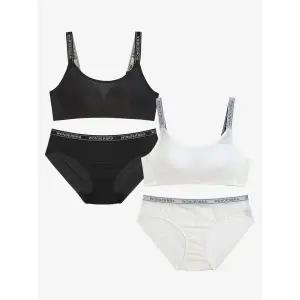 원더브라 스포츠 메쉬 노와이어 브라팬티 4종브라2팬티2 WBW4N2728T 177991