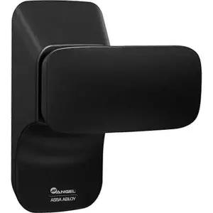 엔젤 푸시풀락(블랙) 목문레버 욕실문 방문