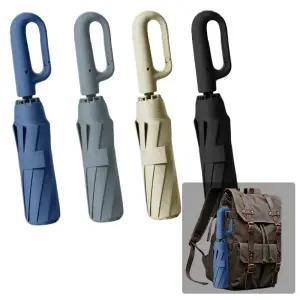 3단 자동우산 카라비너 10k 자외선차단 방수 우산 양산 휴대용 고리 손잡이