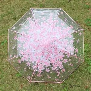 벚꽃 우산 3단 잡화 초경량 투명