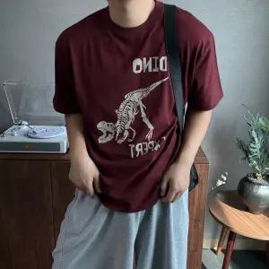 [프리오]티라노 프린팅 반팔 티셔츠 4Color