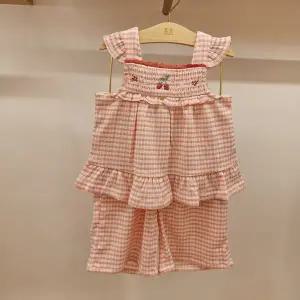 [밍크뮤](마산점)[26년SS신상품] PK)스트로베리체크블라우스&쁘띠체크와이드팬츠세트(36315-313-01*3631...