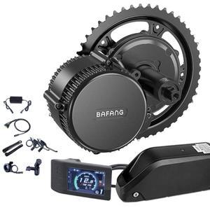 48V 52V 750W 1000W 미드 드라이브 모터 전기 삼륜차 및 자전거 개조 키트 LCD 디스플레이 포함리컴번트