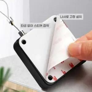 [JED] 속도 붙이는 슬라이딩 옷장문 현관문 조절 도어 와이어 클로저 무타공 자동