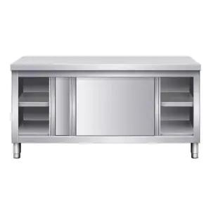 스텐 주방 정리함 보조 도어 슬라이딩 하부장 부엌