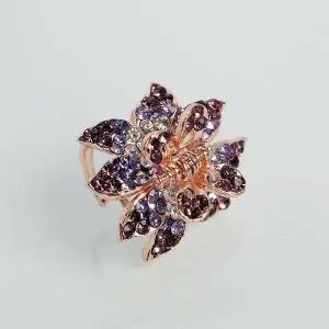 [에이치플러스몰]TBZ 머리고정 블라썸 헤어 집게핀 퍼플 여성헤어핀 머리삔