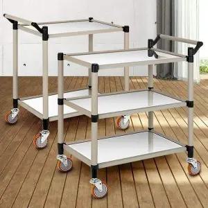 스텐 서빙카트 이동식웨건 주방트롤리 식당음식서빙카 주방트롤리