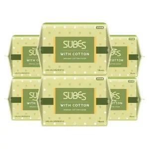 [NS홈쇼핑][슈베스] 위드코튼 유기농 순면커버 생리대 6팩 / 중형 대형 오버나이트 팬티라이너 슈퍼 롱...