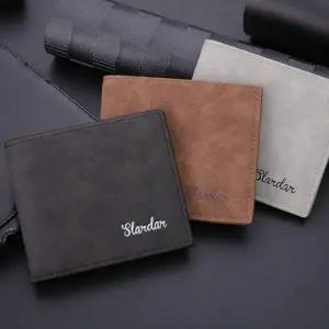 WL 고급 남성용 빈티지 지갑 슬림형