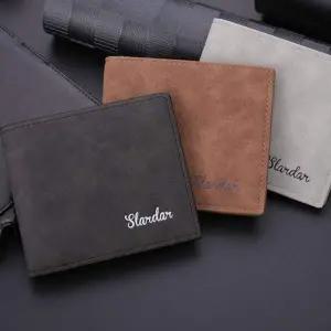 WL 고급 남성용 빈티지 슬림 반지갑