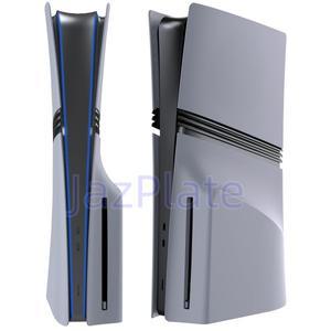 [호환품] PS5 Pro 콘솔 쉘 패널 페이스플레이트용 로고 스킨 및 30주년 기념 스티커가 포함된 Grey 디스크