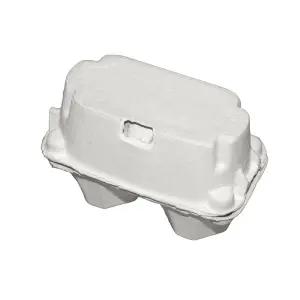 백색 2구 휴대용 밀폐형 종이계란판 계란케이스 휴대용계란케이스