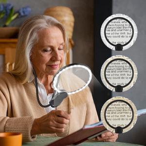 [호환품]조명 대형 돋보기 독서용 핸즈프리 용 목걸이형