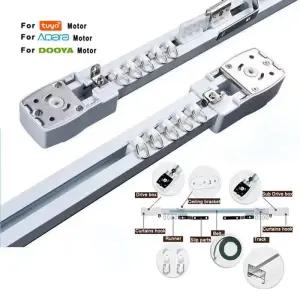 전동커튼 Aqara Tuya WifiZigbee Dooya 82 모터 스마트 홈 커튼 Rod Cornice 슈퍼 사일런트 전기 트랙 레일