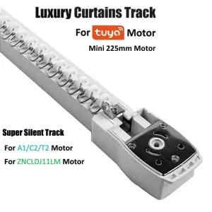 전동커튼 Tuya WifiZigbee T2 C2 모터 홈 트랙 커튼 슈퍼 저소음 전기 레일