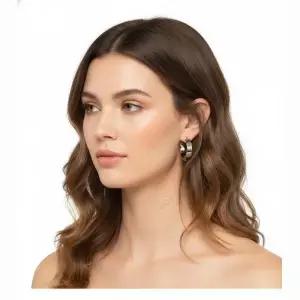 Reorder MILLER STUD HOOP EARRINGS (65094-024) (밀러 스터드 후프 이어링)