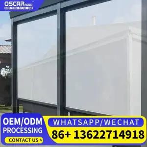 전동커튼 야외 방풍 방수 수직 전동 리모컨 선쉐이드 롤링 커튼 정원 발코니 현관 블라인드