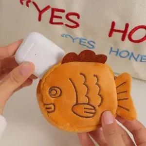 WL 붕어빵 엔화 코인 일본 여행 지갑 동전 케이스 키링 열쇠고리