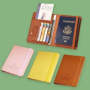 WL 여행 가죽 여권 홀더 커버 트래블 지갑 케이스 여행여권케이스
