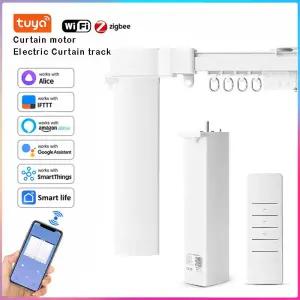 전동커튼 투야 와이파이 지그비 스마트 커튼 모터 드 엔진 홈 전동 트랙 레일 구글 알렉사 앨리스