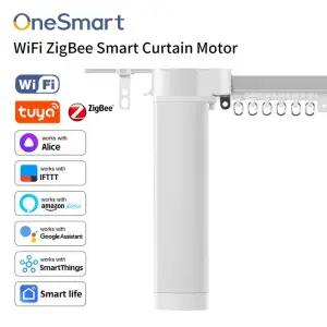 전동커튼 Tuya wifi 3세대 투야 지그비 모터 레일 스마트커튼 전동 커튼 알렉사 구글 어시스턴트 SmartThin