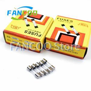 유리관 5x20mm F5A 퀵 블로우 F5AL250v 6A 7A 8A 9A 10A 0.5A 0.63A 5x20 100 개/박스