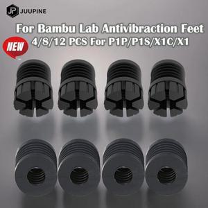 [호환품]Bambu Lab P1S X1 탄소 방진 피트 미끄럼 방지 고무 발 패드 Fit 3D 프린터